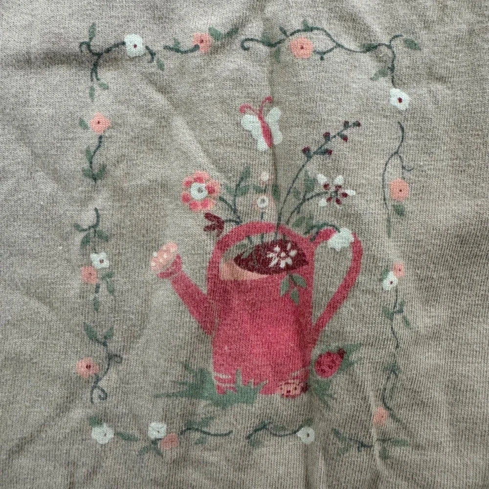 VTG Bobbie Brooks M Garden Watering Can Floral Dress‎ Pockets babydoll cottage - Picture 3 of 9